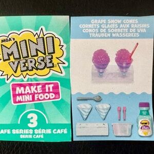 Grape snow cones Cafe series 3 
Miniverse make it mini food